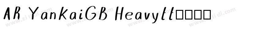 AR YankaiGB Heavytt字体转换